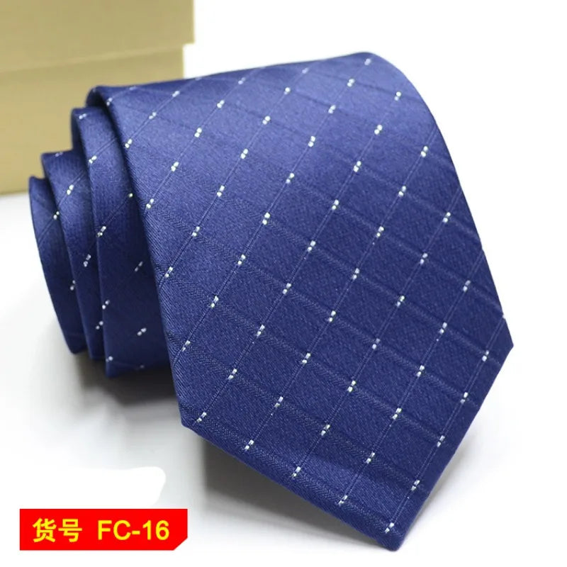 67 Styles Men's Ties Solid Color Stripe Flower Floral 8cm Jacquard Necktie Accessories Daily Wear Cravat Wedding Party Gift