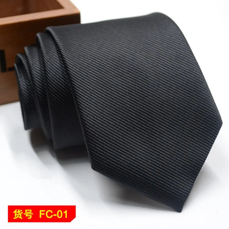 67 Styles Men's Ties Solid Color Stripe Flower Floral 8cm Jacquard Necktie Accessories Daily Wear Cravat Wedding Party Gift