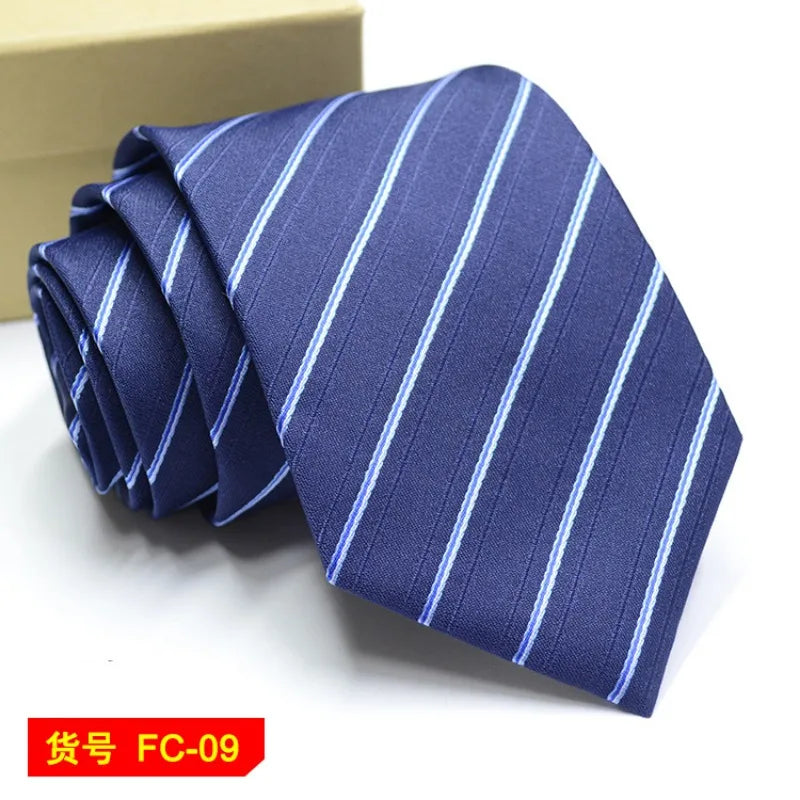 67 Styles Men's Ties Solid Color Stripe Flower Floral 8cm Jacquard Necktie Accessories Daily Wear Cravat Wedding Party Gift